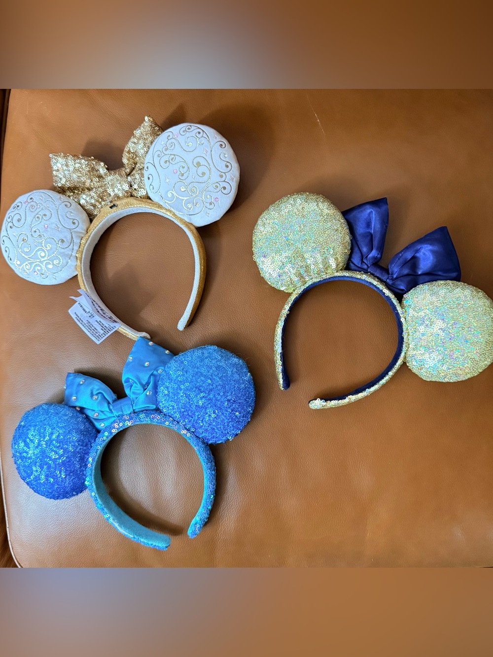 Sparkling Disney Ear Headbands - Gold, Blue, Light Blue - Picture 3 of 6